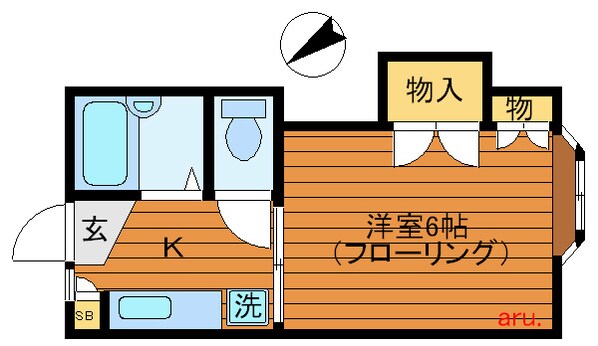 三鷹台駅 徒歩10分 2階の物件間取画像